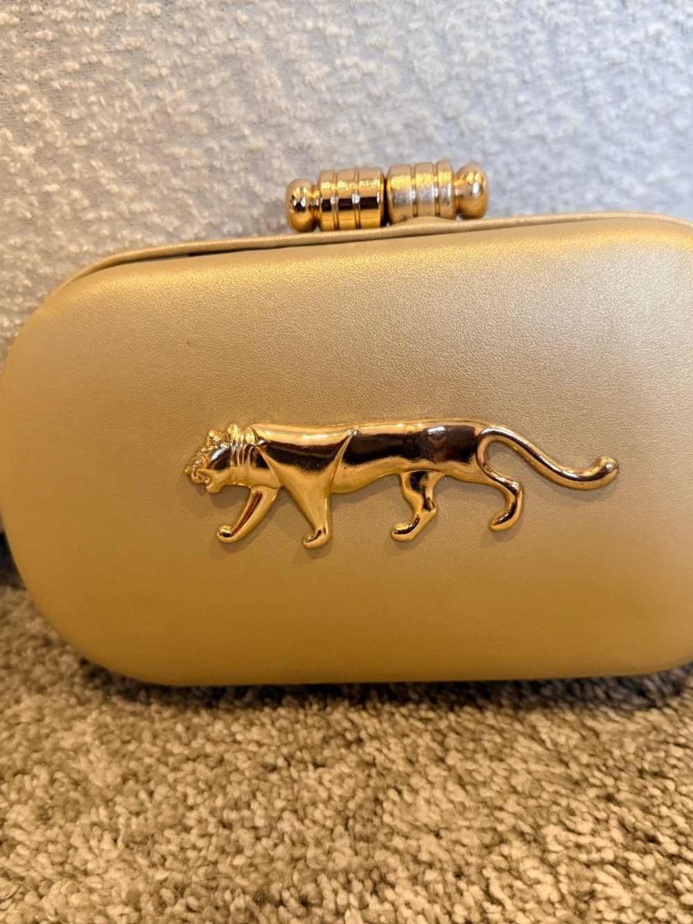 Sabyasachi inspired metallic gold clutch